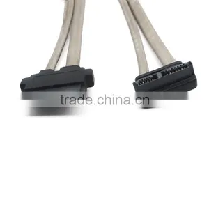 7+6 Right Angle to Straight Naked Electric Protective Shielding Hard Disk Sata Data Cable thumbnail-2