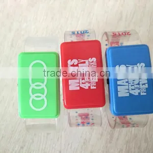Various Color Custom Logo Flashing Led Silicone Wristband thumbnail-3