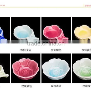 Rose Shape Ceramic Small Dishes HY167402 thumbnail-6