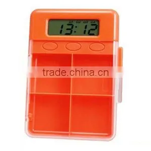 24 Hours Four Compartments Digital Pill Box thumbnail-1