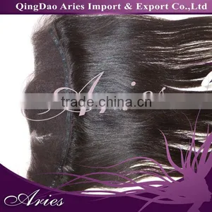 Lace Closure Frontal Peruvian Virgin Remy Human Hair Lace Frontal Straight (13"*2") 18" thumbnail-1
