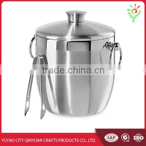 Custom Large Beer Ice Buckets, Metal Ice Bucket, Stainless Steel Ice Bucket Quality Choice thumbnail-2