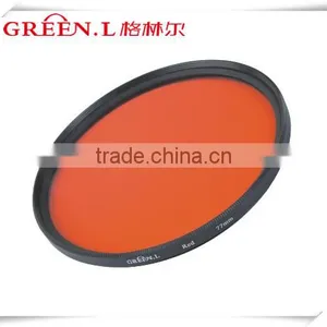 Red Color Glass Filter 37mm-86mm thumbnail-1