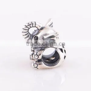 European Charm Bracelets Cute Baby Elephant Charm Pendant thumbnail-2