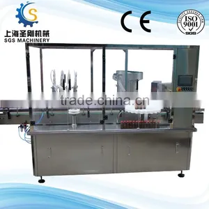 Full Automatic 30-150ml Bottle Drinks Filling and Rolling Machine thumbnail-6