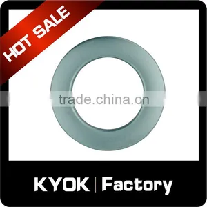 KYOK Natural Metal Drapery Curtain Cafe Pole Rings With Brass Eyelet Set of 8/M,Guestroom Decoration Hanging Curtain Accessories thumbnail-1