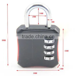 High Security Colorful 4 Digits Big Zinc Lock thumbnail-5
