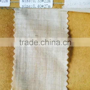 High Density Handmade Twisting Yarn Ramie Woven Fabric thumbnail-1