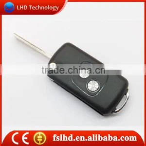 Hot Sale Peugeot 407 2 Buttons Flip Remote Key Shell With Groove Blade for Cars thumbnail-1