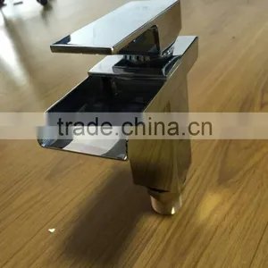 Square Waterfall Basin Mixer/brass Modern Faucet thumbnail-2