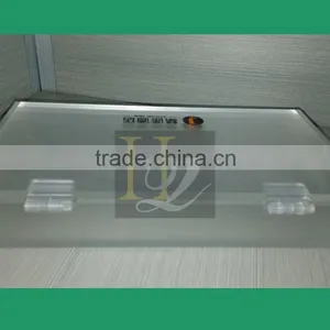 Wholesale Rectangle Frost Acrylic Cosmetic Display Box With Hinged Cover thumbnail-2