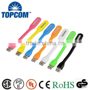 Wholesale Colorful Green Energy Portable Laptop Mini USB LED Light, Flexible Micro USB LED Reading Light Quality Choice thumbnail-1
