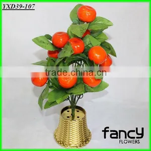 12 Heads Cheap Mini Artificial Orange Fruit Plants thumbnail-1