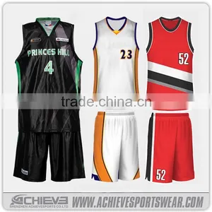 Mens Polyester Sports Shorts, Cheap Reversible Basketball Uniforms thumbnail-5