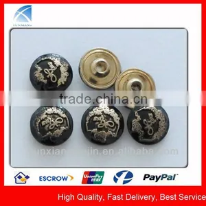YX4616 Custom Made Black Metal Rivet With Embossed Logo thumbnail-1