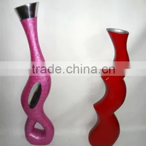 Enamelled Aluminium Vases, Decoration Flower Vase ,Tall Aluminium Vases, Designer Flower Vase thumbnail-1