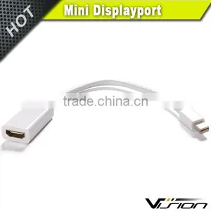 23cm White Color Mini Displayport to HDMI Adapter Cable Quality Choice thumbnail-2