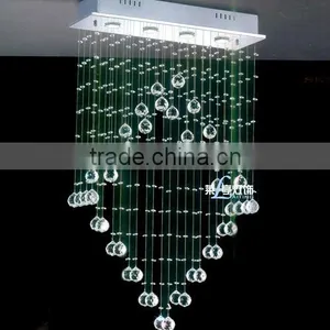 Crystal Diamond Line Light & Modern Line Chandelier thumbnail-1