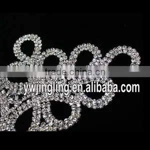 2015 New Arrival Hot Fix Bridal Round Appliques Rhinestone Wholesale thumbnail-2