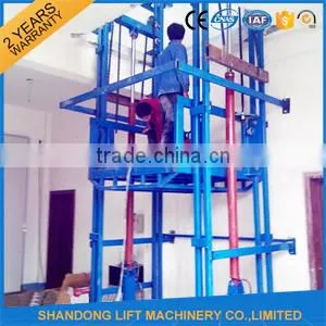 1.5T 4.5M Vertical Hydraulic Warehouse Cargo Lift With CE thumbnail-3