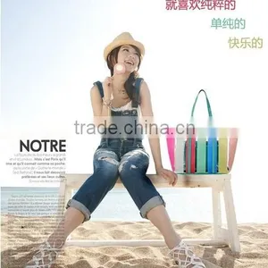 Fashion and Rainbow Transparent PVC Summer Beach Bag for Wholesale thumbnail-2
