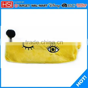 2016 New Funny Yellow Color Teenage Pencil Cases With Eyes Printing thumbnail-1