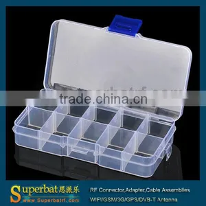 Compact Adjustable 10 Compartments Plastic Storage Box thumbnail-2