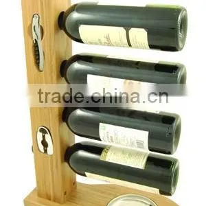 Bamboo Wine Bottle Holder thumbnail-1