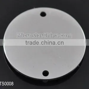 Blank Disk Shape Stainless Steel Dog Tags Beads 2012 Hot Sales thumbnail-1