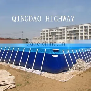 Giant Collapsible Steel Frame Portable Swimming Pools for Playing Center thumbnail-3