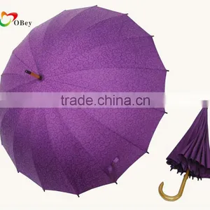 Dark Purple Hand Open Straight Umbrella thumbnail-4