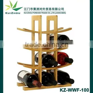 12-Bottle Bamboo Wine Rack thumbnail-2