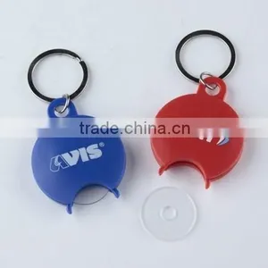 Plastic Shopping Cart Coin Keychain thumbnail-1