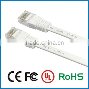 Shenzhen High Quality 4p 32awg 7/0.08 Copper Wire Cat5e Utp Flat Cable With Rj45 Connector thumbnail-1