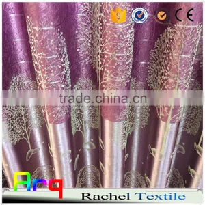 Modern Simple 100% Polyester Material Flocked Fabrics for Blackout Curtain/ Sofa/cushion- Silk Like Polyester Material thumbnail-1