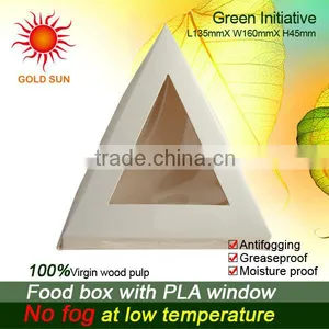 The Triangle Fast Food Packaging With The Anti-fog Windows thumbnail-3