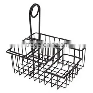 Black Wire 4 Compartment Restaurant Menu Holder thumbnail-1