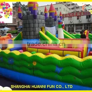 Inflatable Jump Castle/ Inflatable Air Bouncer Trampoline With Slide thumbnail-2