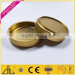 Wow!! Luxury Aluminum Table Cigar Ash Tray Gold Color , Aluminium Tray Size 140mm , Adult Birthday Gift Cast Aluminium Ash Tray thumbnail-1
