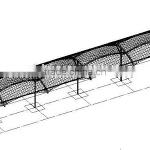 PVDF Tensile Fabric Architecture Membrane Structure River Corridor PVC Canopy Awning Walkway thumbnail-4