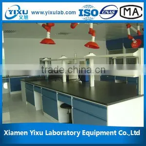 University Wall Bench With Overhead Cabinet and Reagent Shelf thumbnail-1