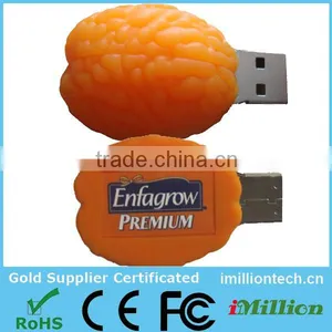 Novelty Products Brain Shaped Usb Memory Stick 16gb Flash Drive Usb thumbnail-1