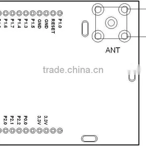 Wireless 1km CC1110 pa RF Wireless Module UHF Transiver Water Meter Module thumbnail-2