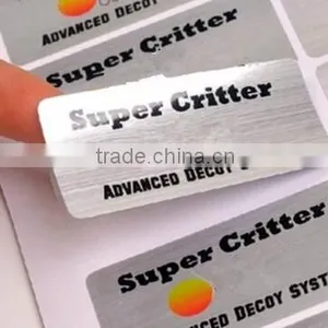 Printing Letterpress Logo Aluminium-foil Label Adhesive Sticker Food Grade Label thumbnail-3