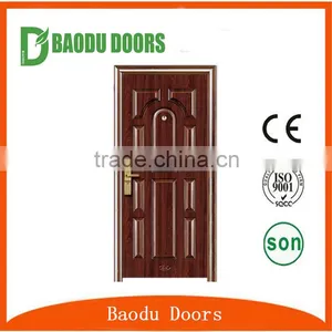 High Quality Indian Iron Single Door Designs Steel Security Door thumbnail-1
