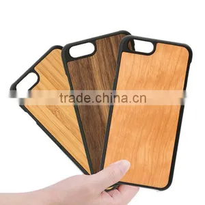 Wholesale Phone Case Made of Cherry Wood and PC Cell Cover for IPhone 6s thumbnail-6