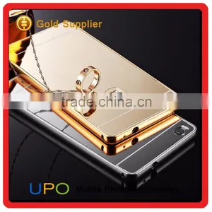 [UPO] Hot Selling Luxury Metal Aluminum Bumper Electroplated PC Cover For Huawei P8 Lite Mirror Case thumbnail-2