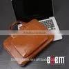 Fashionable PU Leather BUBM BROWN Waterproof Solid Color Tablet Computer Sleeve Case thumbnail-1