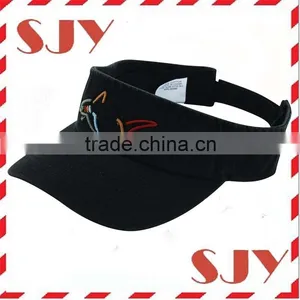 Black Wholesale Cheap Sun Visor Hats and Caps thumbnail-2