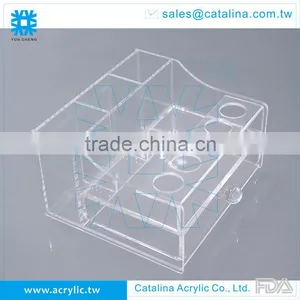 Creative Acrylic Cosmetics Organizer With 1 Drawer thumbnail-2